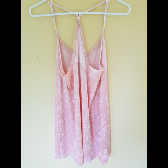 LALA Sleepwear Pink Crushed Velvet Nightgown - Picture 9 of 13